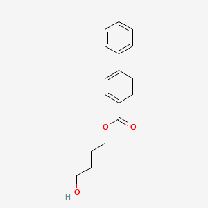 molecular formula C17H18O3 B1664297 （1,1'-联苯）-4-羧酸，4-羟基丁酯 CAS No. 521294-19-9