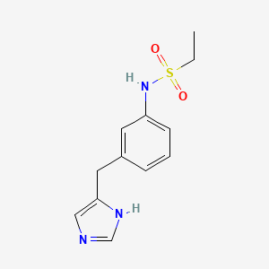 B1664312 Ethanesulfonamide, N-(3-(1H-imidazol-4-ylmethyl)phenyl)- CAS No. 258526-74-8