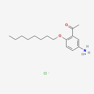molecular formula C16H26ClNO2 B1664331 苯乙酮，5'-氨基-2'-(辛氧基)-，盐酸盐 CAS No. 13724-19-1