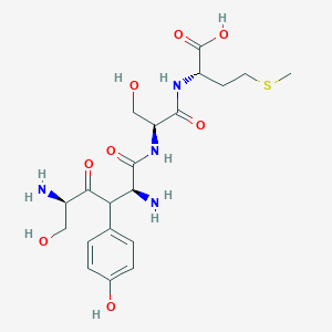 B1664358 L-Methionine, N-(N-(N-L-seryl-L-tyrosyl)-L-seryl)- CAS No. 19405-50-6
