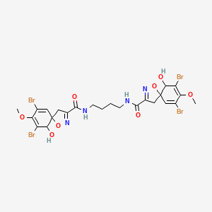 molecular formula C24H26Br4N4O8 B1664395 气囊藻毒素 CAS No. 28714-26-3