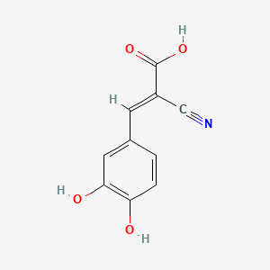 molecular formula C10H7NO4 B1664423 (E)-2-氰基-3-(3,4-二羟基苯基)-2-丙烯酸 CAS No. 122520-79-0