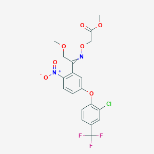 molecular formula C19H16ClF3N2O7 B1664485 2-[(E)-[1-[5-[2-氯-4-(三氟甲基)苯氧基]-2-硝基苯基]-2-甲氧基乙亚胺]氨基]氧基乙酸甲酯 CAS No. 104459-82-7