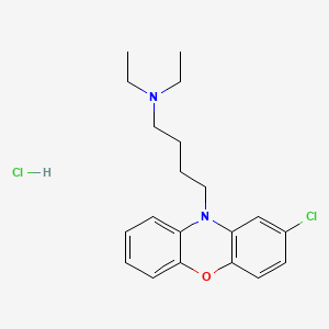 molecular formula C20H26Cl2N2O B1664487 10-癸氢化二苯并环庚烯盐酸盐 CAS No. 201788-90-1