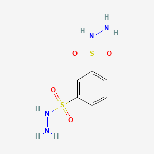 molecular formula C6H10N4O4S2 B1664536 1,3-Benzenedisulfonic acid, dihydrazide CAS No. 4547-70-0