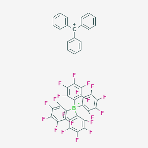 molecular formula C43H15BF20 B166454 三苯甲基四(全氟苯基)硼酸盐 CAS No. 136040-19-2