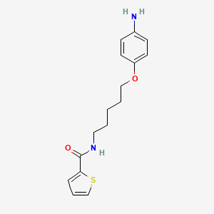 2-Thiophenecarboxamide, N-(5-(p-aminophenoxy)pentyl)-
