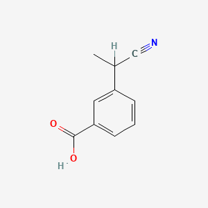 B1664579 3-(1-Cyanoethyl)benzoic acid CAS No. 5537-71-3