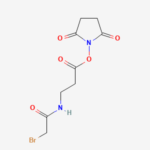 molecular formula C9H11BrN2O5 B1664581 2,5-二氧代吡咯烷-1-基 3-(2-溴代乙酰胺)丙酸酯 CAS No. 57159-62-3