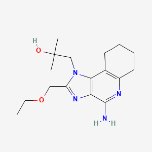 molecular formula C17H26N4O2 B1664603 1-(4-氨基-2-(乙氧甲基)-6,7,8,9-四氢-1H-咪唑并[4,5-c]喹啉-1-基)-2-甲基丙烷-2-醇 CAS No. 162397-26-4