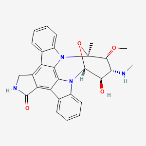 molecular formula C28H26N4O4 B1664659 5'-羟基-斯陶罗孢林 CAS No. 308847-74-7