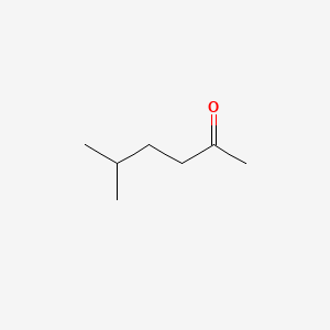molecular formula C7H14O<br>CH3CO(CH2)2CH(CH3)2<br>C7H14O B1664664 5-甲基-2-己酮 CAS No. 110-12-3