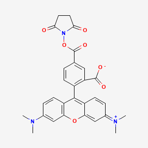 molecular formula C29H25N3O7 B1664668 5-羧基四甲基罗丹明琥珀酰亚胺酯 CAS No. 150810-68-7