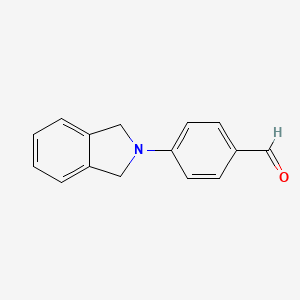 molecular formula C15H13NO B1664673 4-(1,3-dihydro-2H-isoindol-2-yl)benzaldehyde CAS No. 109437-62-9