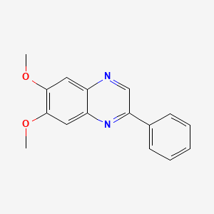 B1664676 6,7-Dimethoxy-2-phenylquinoxaline CAS No. 146535-11-7