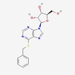 B1664679 (2R,3R,4S,5R)-2-(6-benzylsulfanylpurin-9-yl)-5-(hydroxymethyl)oxolane-3,4-diol CAS No. 6165-03-0