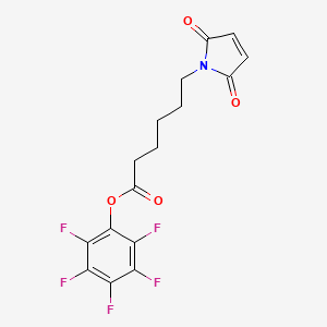 molecular formula C16H12F5NO4 B1664688 6-马来酰亚胺己酸五氟苯酯 CAS No. 692739-25-6