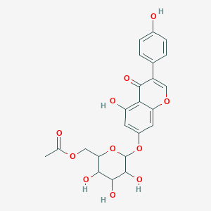 molecular formula C23H22O11 B1664691 6''-O-乙酰基染料木素 CAS No. 73566-30-0