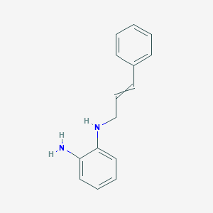 molecular formula C15H16N2 B166471 1,2-Benzenediamine,N1-(3-phenyl-2-propen-1-yl)- CAS No. 130964-01-1
