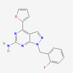 molecular formula C16H12FN5O B1664730 A2A 受体拮抗剂 1 CAS No. 443103-97-7