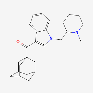 B1664818 Adamantan-1-yl(1-((1-methylpiperidin-2-yl)methyl)-1H-indol-3-yl)methanone CAS No. 335160-66-2