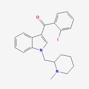 (2-Iodophenyl)(1-((1-methylpiperidin-2-yl)methyl)-1H-indol-3-yl)methanone