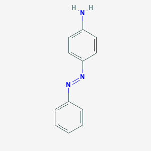 molecular formula C12H11N3 B166484 4-Aminoazobenzene CAS No. 60-09-3