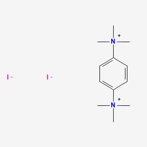 molecular formula C12H22I2N2 B1664929 季铵盐，对苯二甲基双(三甲基-，二碘化物 CAS No. 5369-38-0