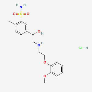 molecular formula C18H25ClN2O5S B1664933 阿莫舒洛盐酸盐 CAS No. 93633-92-2