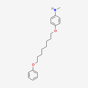 B1664955 ANILINE, N-METHYL-p-(8-PHENOXYOCTYLOXY)- CAS No. 102759-19-3