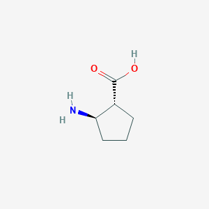 molecular formula C6H11NO2 B166499 (1R,2R)-2-aminocyclopentanecarboxylic acid CAS No. 136315-77-0