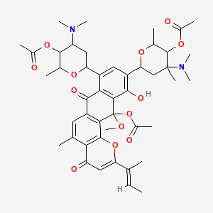 B1664995 Kidamycin, acetyl- CAS No. 39293-24-8