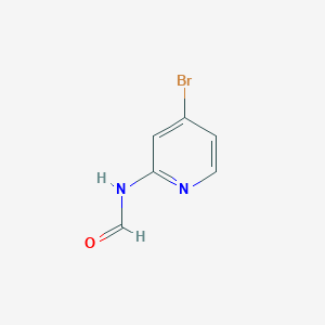 molecular formula C6H5BrN2O B166501 N-(4-溴吡啶-2-基)甲酰胺 CAS No. 1352318-23-0