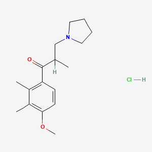 1-Propanone, 1-(4-methoxy-2,3-dimethylphenyl)-2-methyl-3-(1-pyrrolidinyl)-, hydrochloride