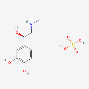 molecular formula C9H15NO7S B1665030 肾上腺素硫酸盐 CAS No. 52455-32-0