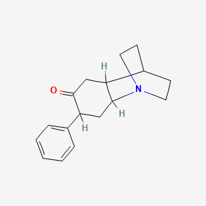 molecular formula C17H21NO B1665033 2H-1,4-Ethanoquinolin-6(5H)-one, hexahydro-7-phenyl- CAS No. 60375-43-1