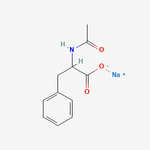 molecular formula C11H12NNaO3 B1665039 Afalanine sodium CAS No. 74407-30-0