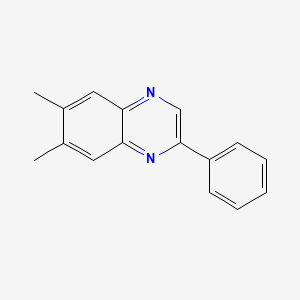 molecular formula C16H14N2 B1665054 6,7-Dimethyl-2-phenylquinoxaline CAS No. 71897-07-9