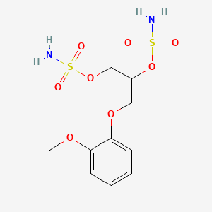 molecular formula C10H16N2O8S2 B1665084 [1-(2-Methoxyphenoxy)-3-sulfamoyloxypropan-2-yl] sulfamate CAS No. 132031-90-4