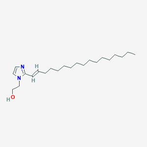 molecular formula C22H40N2O B1665095 1-(2-Hydroxyethyl)-2-(heptadecenyl)imidazole CAS No. 27136-73-8