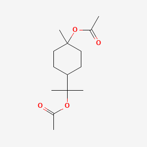 molecular formula C14H25O4 B1665096 对薄荷-1,8-二醇，二乙酸酯 CAS No. 20009-20-5