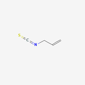 molecular formula C4H5NS<br>CH2=CHCH2N=C=S<br>C4H5NS B1665106 异硫氰酸烯丙酯 CAS No. 57-06-7
