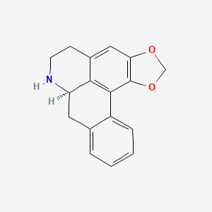 molecular formula C17H15NO2 B1665113 Anonaine CAS No. 1862-41-5
