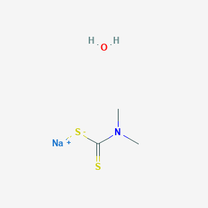 molecular formula C3H8NNaOS2 B166512 二甲基二硫代氨基甲酸钠水合物 CAS No. 207233-95-2