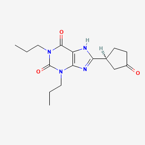 molecular formula C16H22N4O3 B1665127 Apaxifylline CAS No. 151581-23-6