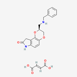 molecular formula C22H22N2O7 B1665142 Aplindore fumarate CAS No. 189681-71-8