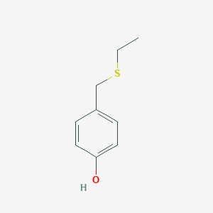 molecular formula C9H12OS B166515 Phenol, 4-[(ethylthio)methyl]- CAS No. 35037-63-9