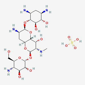 molecular formula C21H43N5O15S B1665151 Apramycin sulfate CAS No. 65710-07-8