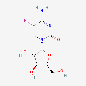 molecular formula C9H12FN3O5 B1665156 1-beta-D-Arabinofuranosyl-5-fluorocytosine CAS No. 4298-10-6