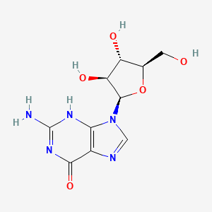 molecular formula C10H13N5O5 B1665157 9-beta-d-Arabinofuranosylguanine CAS No. 38819-10-2